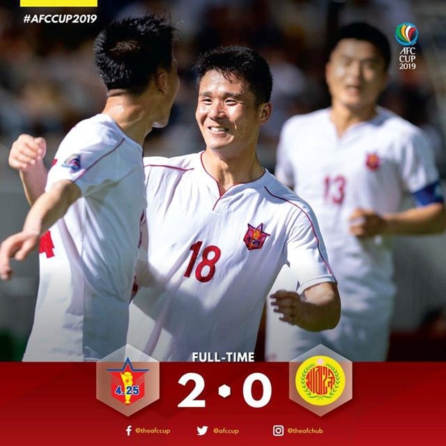 April 25 gặp CLB Hà Nội trong trận chung kết liên khu vực ở AFC Cup