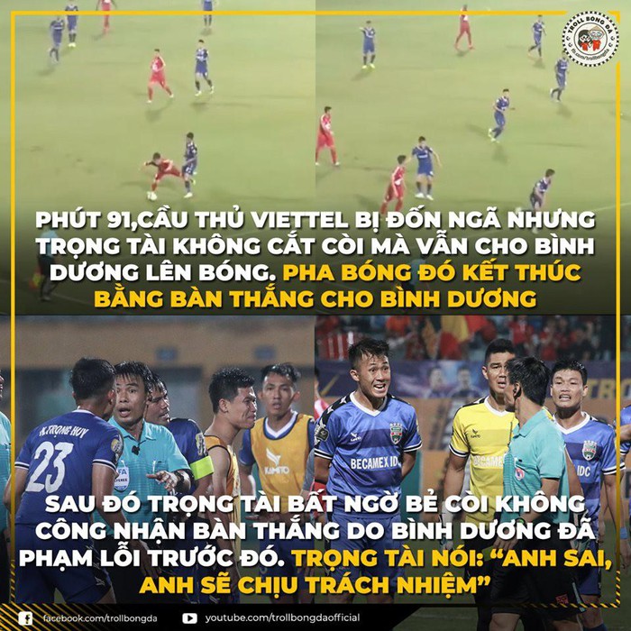 Điểm nhấn vòng 24 V-League 2019. (Ảnh: Troll Bóng Đá)