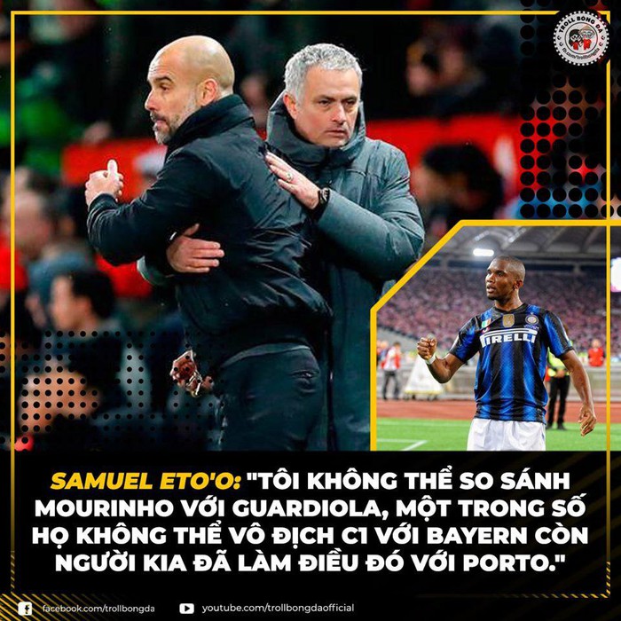 Sự thâm thúy của Samuel Eto'o. (Ảnh: Troll Bóng Đá)