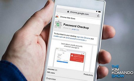 Giao diện tiện ích Password Checkup. (Nguồn: The Kim Komando Show)