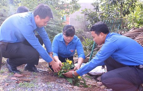 Tuổi trẻ tích cực thực hiện các công trình, phần việc thanh niên tham gia xây dựng nông thôn mới.