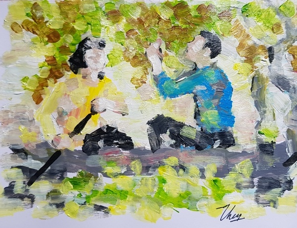 Tranh minh họa: Trần Thắng (TP Vĩnh Long)