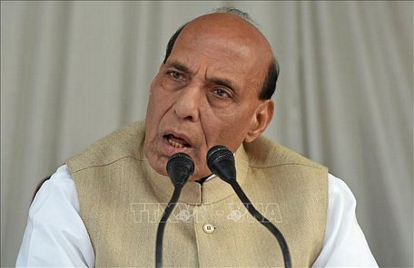 Bộ trưởng Quốc phòng Ấn Độ Rajnath Singh. Ảnh: AFP/TTXVN