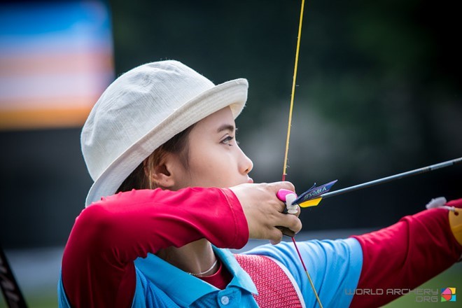 Cung thủ Ánh Nguyệt giành vé dự Olympic. (Ảnh: Worldachery.org). 