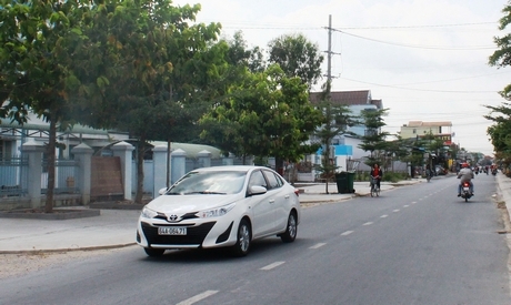 Hạ tầng được chỉnh trang, diện mạo thị trấn Trà Ôn ngày càng khang trang.