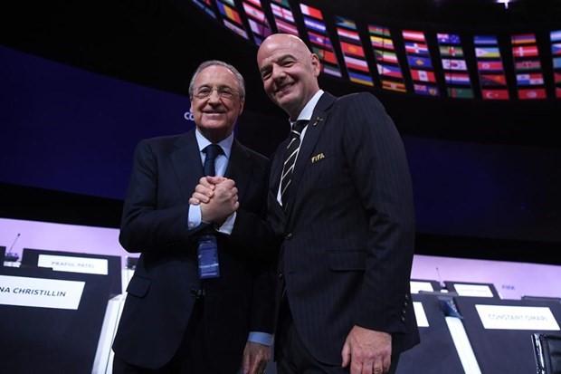 Florentino Pérez là người mà Infantino kỳ vọng trong tương lai sẽ đại diện cho tiếng nói của các câu lạc bộ châu Âu. (Nguồn: Getty Images)