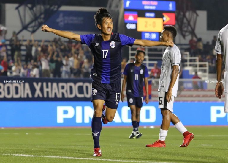 U22 Campuchia đang thể hiện sự tiến bộ rất nhanh tại SEA Game 30. (Ảnh: Cam Sports).