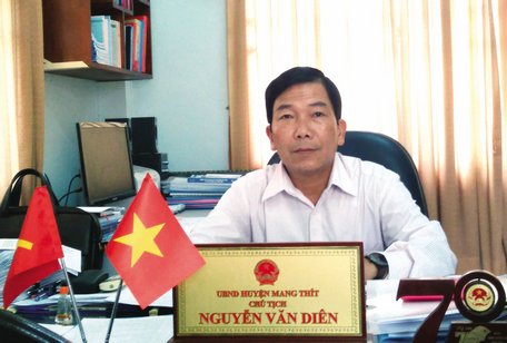 ÔNG NGUYỄN VĂN DIÊN  CHỦ TỊCH UBND HUYỆN MANG THÍT