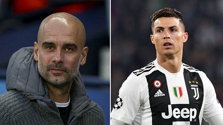 Pep Guardiola sang Juventus làm thầy Cristiano Ronaldo? (Ảnh: The Sun)