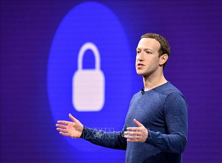  Giám đốc điều hành Facebook Mark Zuckerberg. Ảnh: AFP/TTXVN