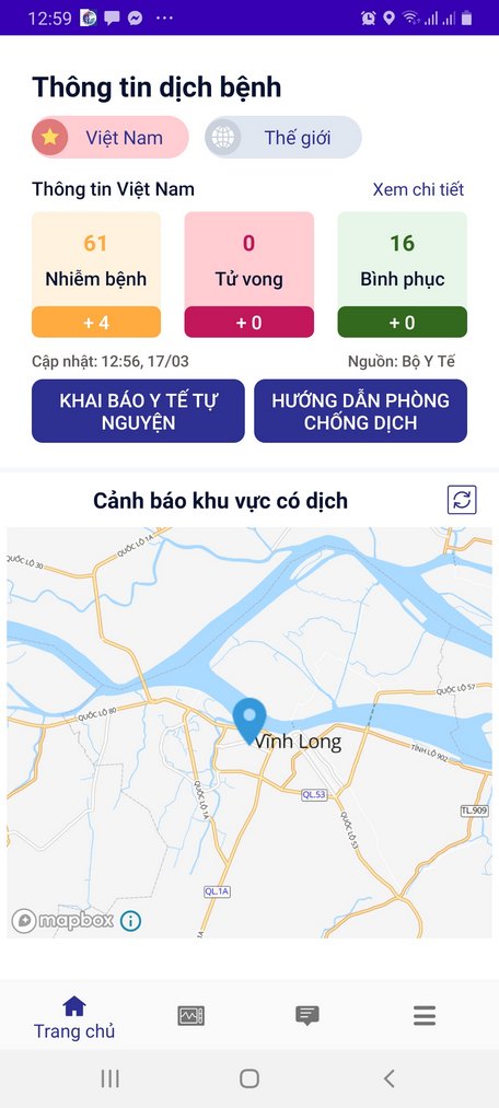 Ứng dụng NCOVI giúp tương tác 2 chiều, đảm bảo thông tin chính xác về tình hình dịch COVID- 19.