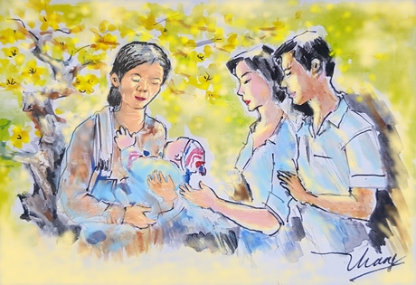 Tranh minh họa: TRẦN THẮNG (TP Vĩnh Long)