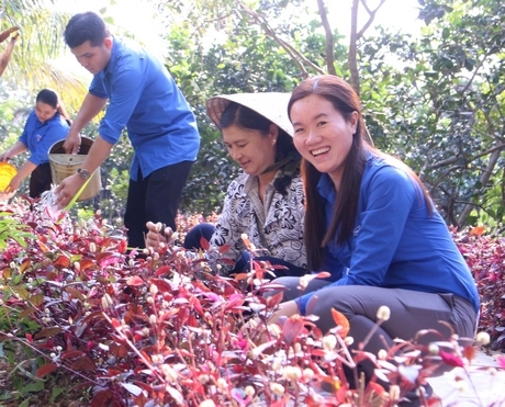 Chị Võ Thị Cẩm Dung luôn hết lòng với công tác Đoàn.