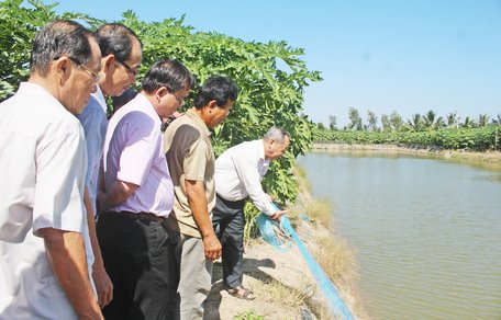 Ông Phước (thứ 2, bên phải) khởi nghiệp thành lập công ty khi 63 tuổi và phát triển kinh tế theo mô hình “lấy ngắn nuôi dài”.