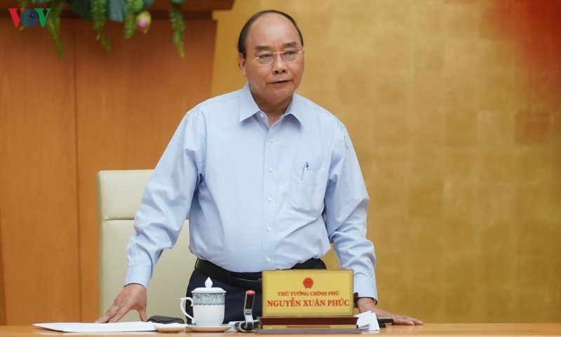 Thủ tướng Nguyễn Xuân Phúc chủ trì cuộc họp.