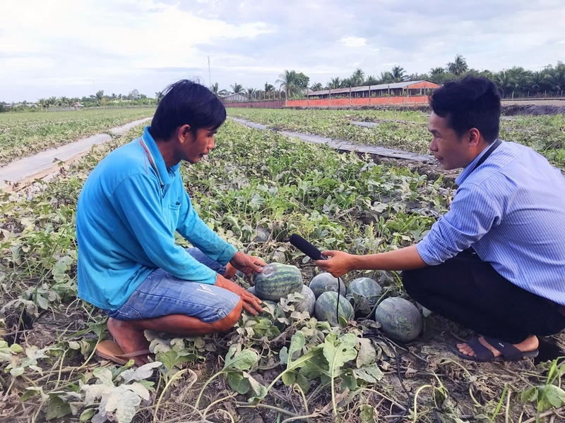  Nhà báo, phóng viên có thể tác nghiệp ở bất cứ địa hình nào: sình lầy, đồng trống, mưa gió…