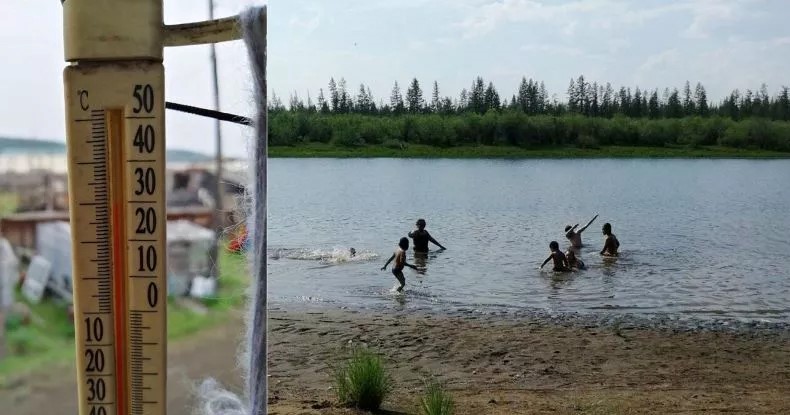 Nhiệt kế ở thị trấn Verkhoyansk báo 30 °C (86 °F) vào khoảng 11 giờ ngày 21/6. Một Siberia lạnh giá hàng nghìn năm giờ đây đã có một mùa hè nóng như vùng xích đạo. Ảnh: AP.