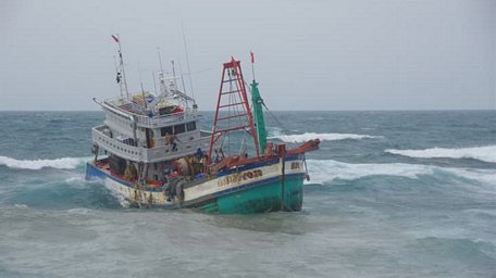  Tàu  KG 95070 TS gặp nạn trên biển Bạch Long Vỹ (Hải Phòng).