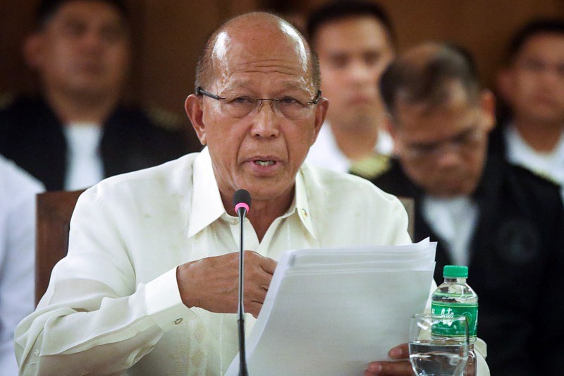 Bộ trưởng Quốc phòng Philippines Delfin Lorenzana. Ảnh: Rappler.