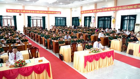 Toàn cảnh phiên khai mạc Đại hội Đại biểu Đảng bộ Quân sự lần thứ XII (nhiệm kỳ 2020- 2025).