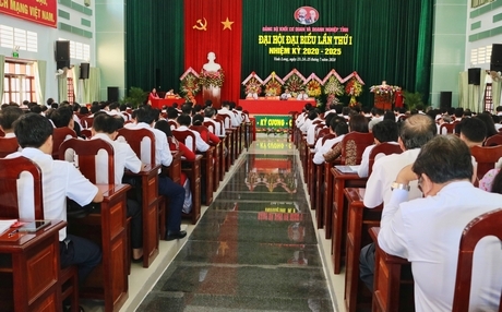 Toàn cảnh phiên trù bị Đại hội Đại biểu Đảng bộ Khối Cơ quan và Doanh nghiệp tỉnh lần thứ I (nhiệm kỳ 2020- 2025).