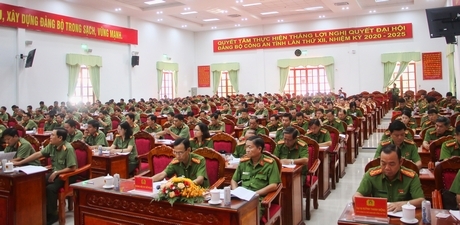 Phiên trù bị Đại hội Đại biểu Đảng bộ Công an tỉnh lần thứ XII (nhiệm kỳ 2020- 2025).