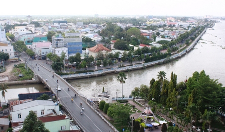 TP Vĩnh Long là đô thị có lịch sử lâu đời bên dòng Cổ Chiên.