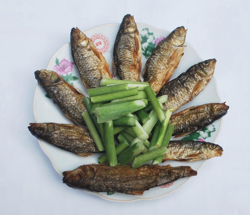 Cá liên và bẹ thiên niên kiện.