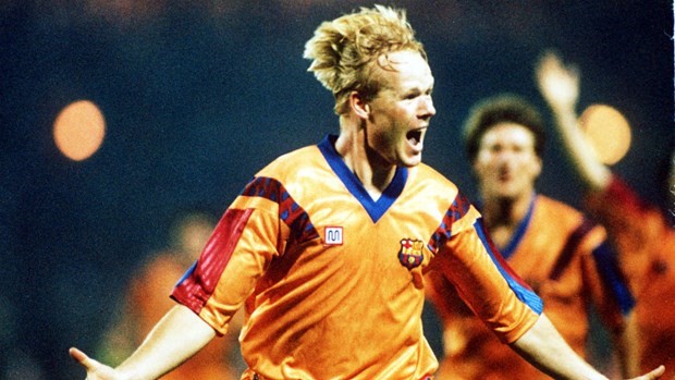 Ronald Koeman ghi bàn thắng lịch sử giúp Barcelona giành cúp châu Âu năm 1992. (Ảnh: Getty)