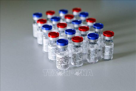 Giới thiệu vaccine Sputnik V ngừa COVID-19 tại Moskva, Nga ngày 6/8/2020. Ảnh: AFP/TTXVN