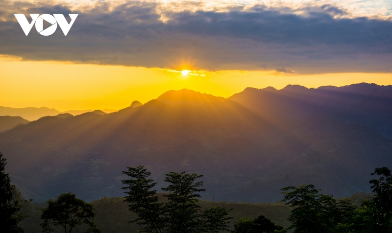 Ray nắng lung linh trong chiều Hoàng Su Phì – Hà Giang.