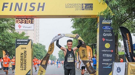  Giải chạy Longbien Marathon 2020 sở hữu dàn vận động viên chất lượng. (Ảnh: CTV/Vietnam+)