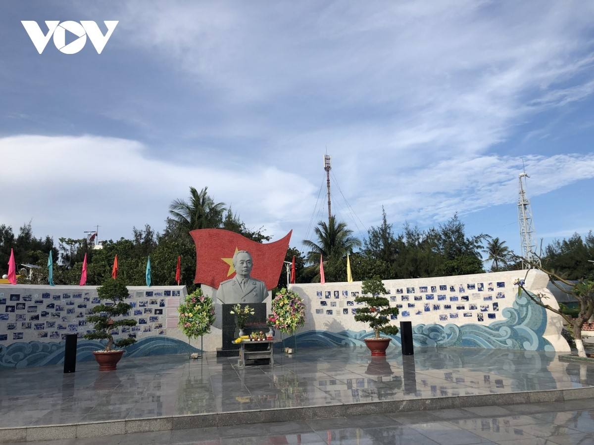 Công trình công viên Võ Nguyên Giáp trên đảo Sơn Ca.