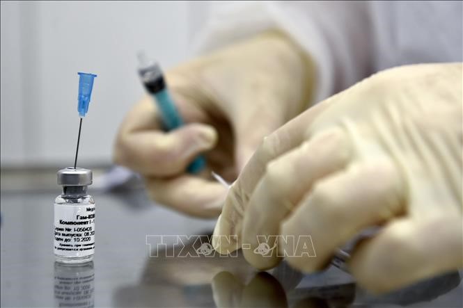 Vaccine ngừa COVID-19 tại Moskva, Nga, ngày 10/9/2020. Ảnh: AFP/TTXVN