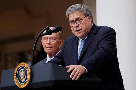  Bộ trưởng Tư pháp Mỹ Bill Barr - Ảnh: REUTERS