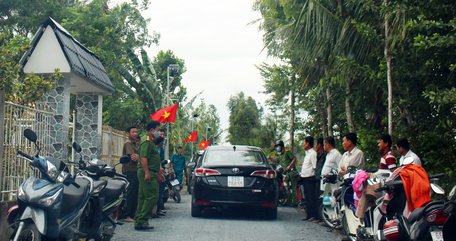 Đây là công trình đèn năng lượng mặt trời thứ 2 do Hội Cựu chiến binh tỉnh vận động hỗ trợ xã Tân Lộc. 