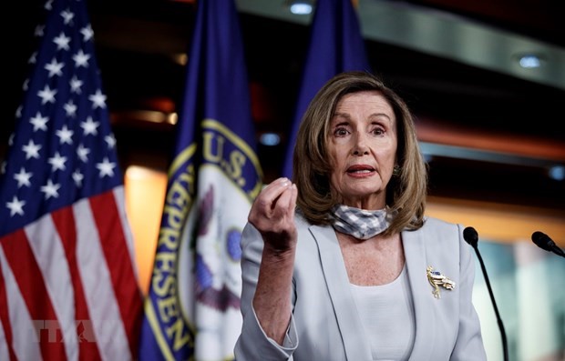 Chủ tịch Hạ viện Mỹ Nancy Pelosi. (Ảnh: THX/TTXVN)