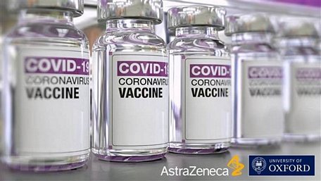 Vắcxin phòng COVID-19 của Oxford/AstraZeneca. (Ảnh: Yonhap/TTXVN)