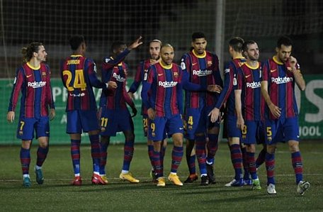  Barca có chiến thắng nhọc nhằn trước Cornella ở Cúp Nhà vua Tây Ban Nha. (Ảnh: Getty).