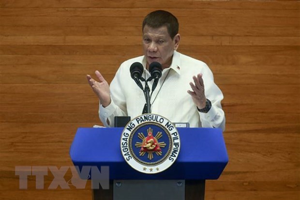 Tổng thống Philippines Rodrigo Duterte. (Ảnh: AFP/TTXVN)