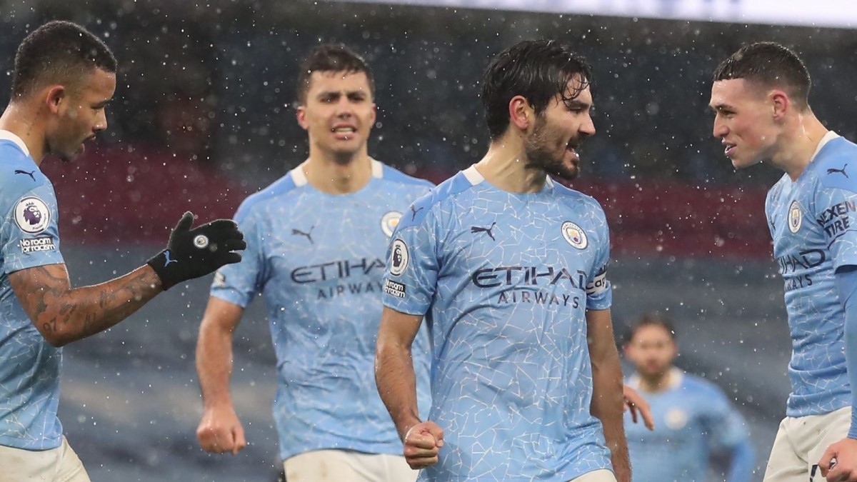 Man City sẽ có thể phá kỷ lục vô địch Ngoại hạng Anh sớm 7 vòng vào ngày 3/4 tới. (Ảnh: Getty).