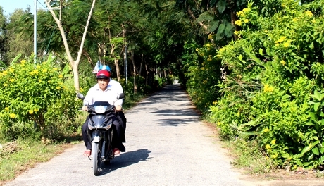 Diện mạo nông thôn xã Mỹ Phước đang ngày càng khởi sắc.