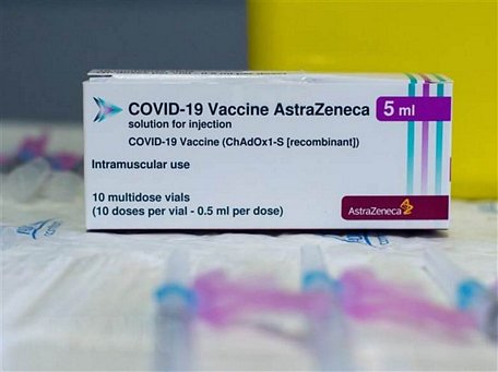 Vaccine ngừa COVID-19 của AstraZeneca. (Ảnh: THX/TTXVN)