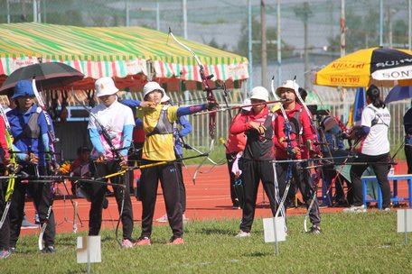 Môn bắn cung là môn thể thao thế mạnh của tỉnh Vĩnh Long.