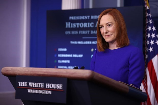 Thư ký báo chí Nhà Trắng Jen Psaki. (Nguồn: Getty)