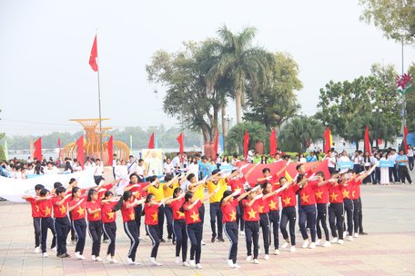 HKPĐ nhằm đánh giá lại hoạt động giáo dục thể chất trong nhà trường (ảnh: Học sinh tham gia biểu diện tại HKPĐ lần thứ  XI năm 2018).