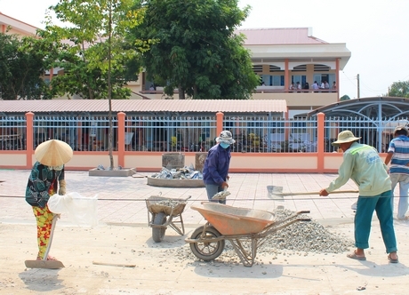 Các công trình hạ tầng của xã Tân Quới Trung được đầu tư ngày càng đồng bộ, đáp ứng nhu cầu đời sống dân sinh.