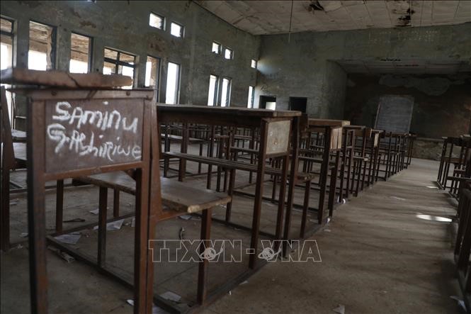 Cảnh vắng vẻ tại lớp học ở Kagara, bang Niger, Nigeria, sau khi xảy ra một vụ bắt cóc học sinh, ngày 18/2/2021. Ảnh minh họa: AFP/TTXVN