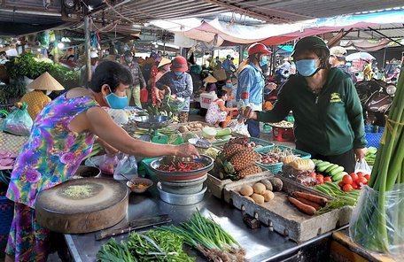 Tăng cường phòng chống dịch ở các khu vực chợ và các điểm kinh doanh.