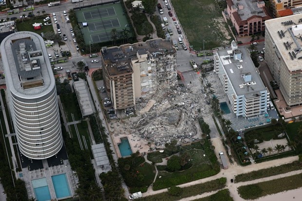 Vụ sập tòa nhà 12 tầng ở Mỹ. (Nguồn: Getty Images)